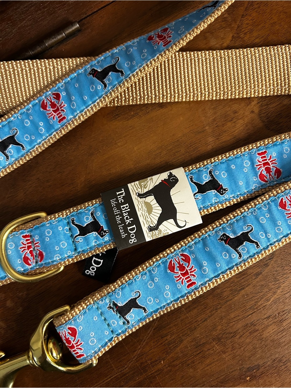 NWT, The Black Dog Lobster & Dog Silhouette Collar and Leash Set - Picture 2 of 7